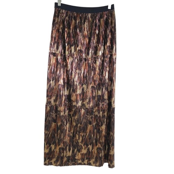 Johnny Was Idina Maxi Skirt Women's Small Metallic Multicolored NWT - Picture 7 of 12